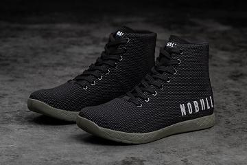 Black Nobull High-Top Ivy Men's Trainers | CA A1209H